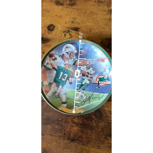 Dan Marino Dolphins Field General Collector Plate By Bradford Exchange Vintage - Picture 9 of 10